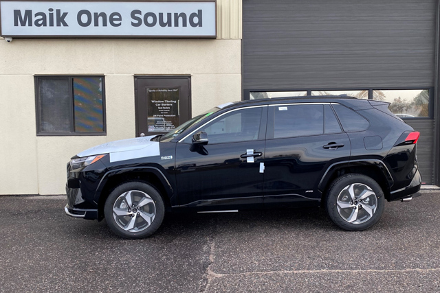 Toyota 2025 Rav4 with professional window tint in North Bay